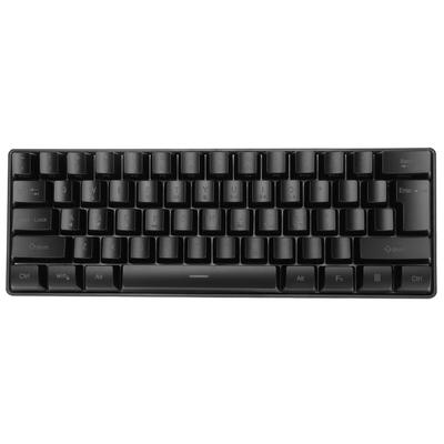 Oyun Klavyesi Taşınabilir Arkadan Aydınlatmalı 61 Tuşlu Kablolu Siyah USB PC Klavye Ev Ofis Dizüstü Bilgisayar Çalışması için