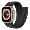 Braided Solo Loop Strap For Apple Watch Ultra 49mm 44mm 45mm 40mm 41mm 42mm Correa Bracelet iWatch Series 8 7 SE 6 5 4 3 Strap