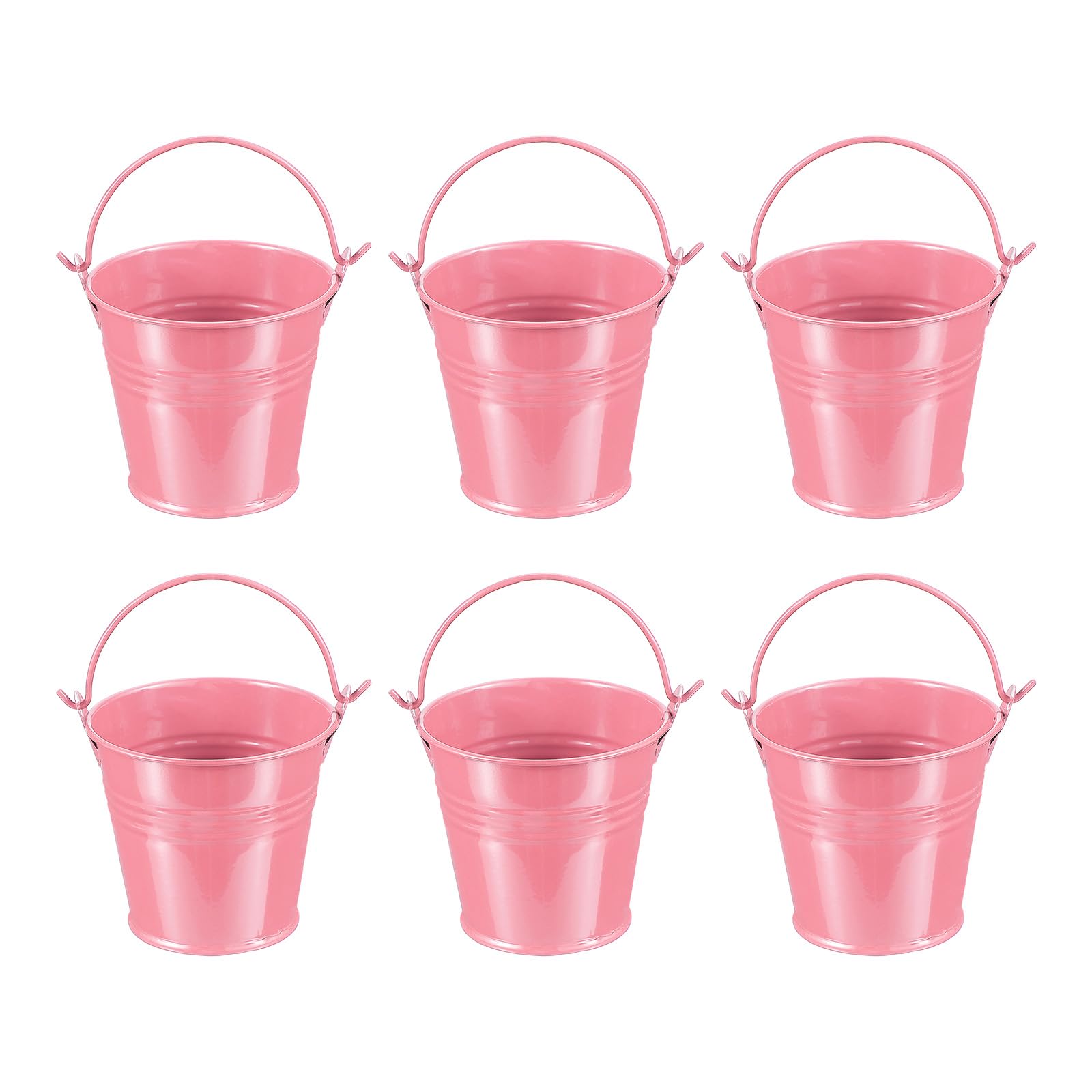 

PATIKIL x Маленькие металлические ведерки с набором из 6 мини-оцинкованных ведерок для вечеринки Розовые 2,7 2,3 Ручки, Поделки, Сувениры, Украшения,