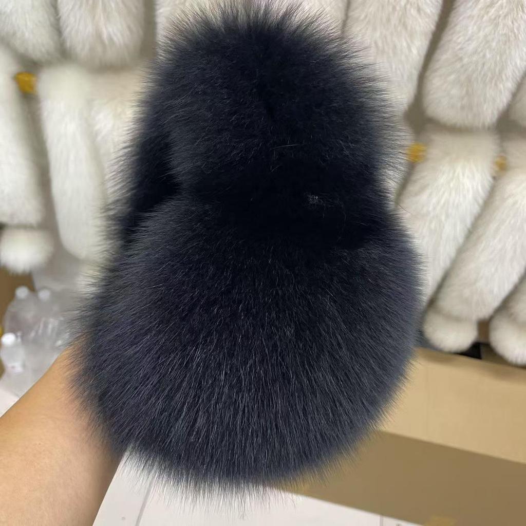 Korean Style Women's Real Fox Fur Earmuffs - Super Warm, Thick, Cute, Furry Winter Ear Covers