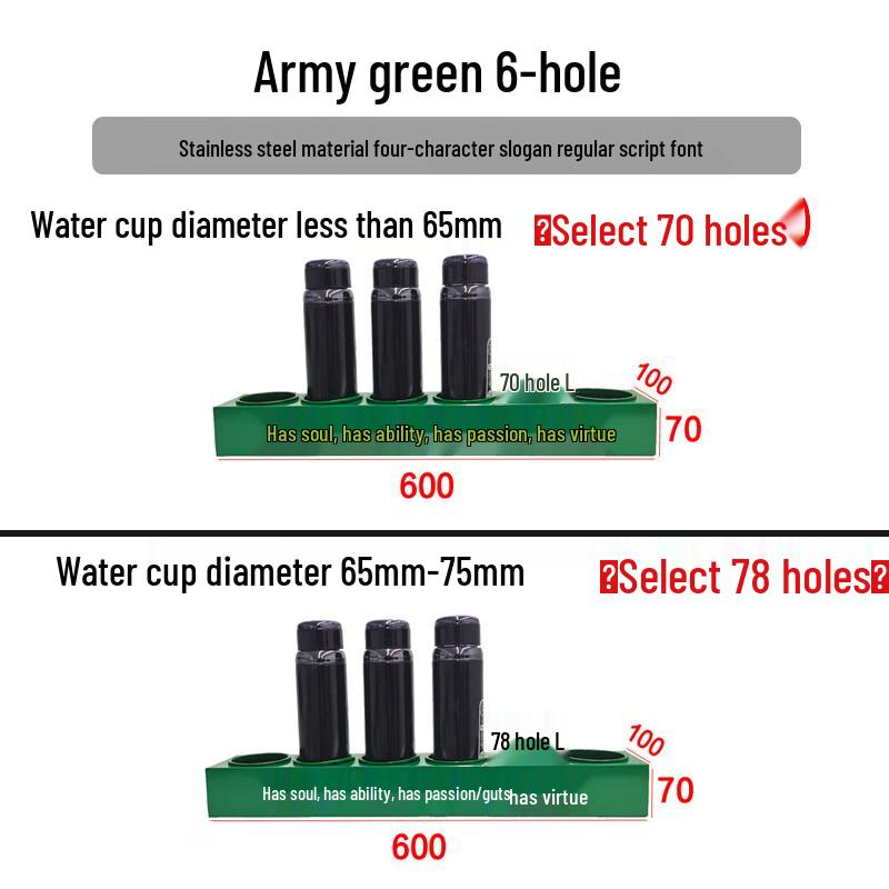 Powder-Coated Metal Cup Holder  Storage Rack