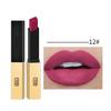 Sichtbar kleiner Goldbarren klebt nicht in der Tasse, Mattrot, 16 Farben, goldene Tube, Nude-Lippenstift, Schönheit