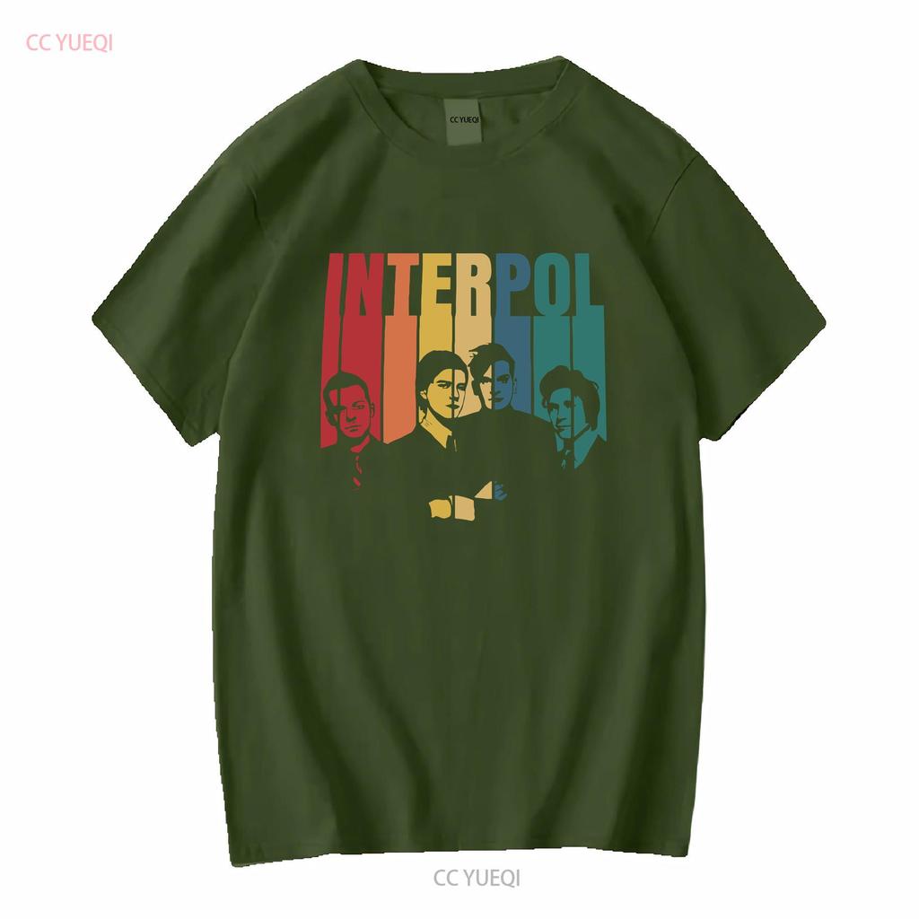 Interpol T Shirt GifT Idea Classic Graphic Rock Band Vintage Washed Slightly Stylish Comfortable Breathable Fashion Versatile