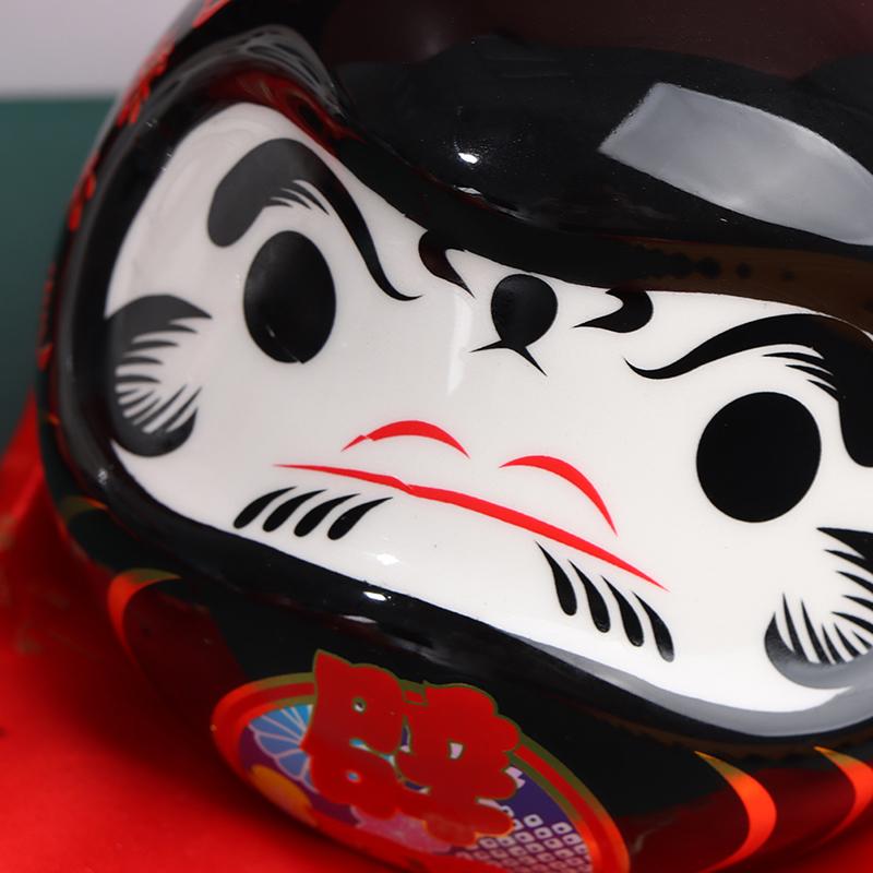 Japanische Keramik-Daruma-Puppe, Glücksbringer, Glücksschmuck, Bastel-Sparschwein