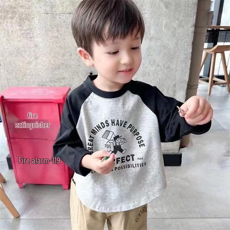 JOYNCLEON Kids  Pure Cotton Long Sleeve T-Shirt 90