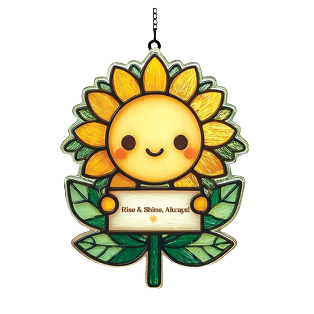 Acrylic Sun Catchers Flat Pendant, Home Outdoor Garden Courtyard Hanging Decoration Ornaments
