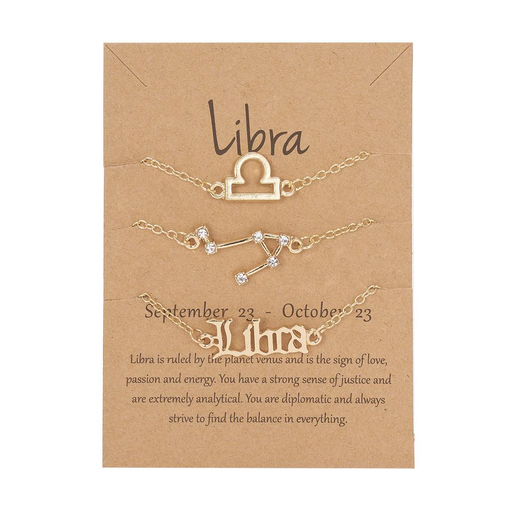 Zodiac Constellation Bracelets Set With Alloy Material For Gift And Collecting