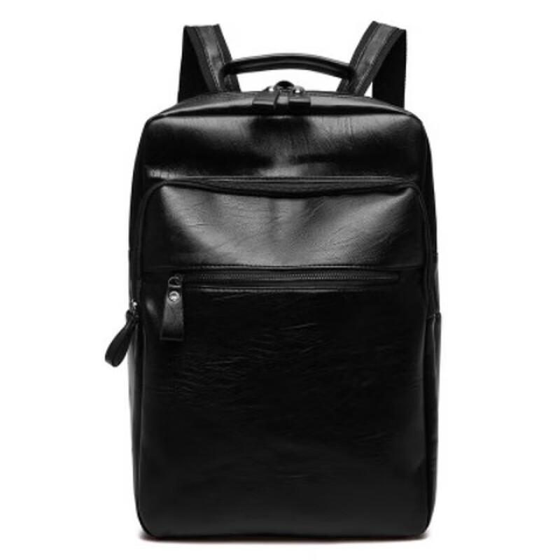Men s PU Laptop Travel Backpack 1