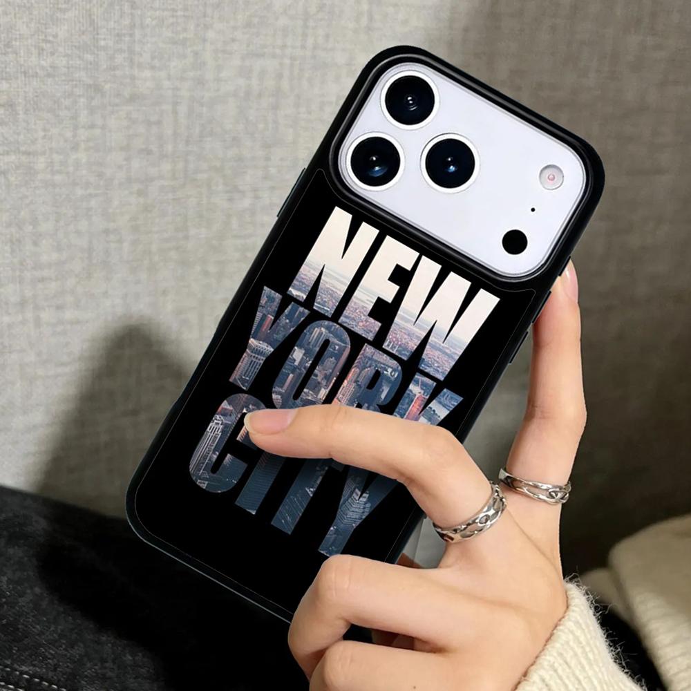 Hülle Case für iPhone 17 Air 16 Pro Max 15 Plus 11 13 Mini 14 12 Rückseite Handyhülle NEW YORK AMERIKANISCHE STADT