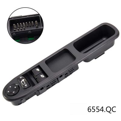 Left Front Window Control Switch 6554QC For Peugeot 207 Citroen C3