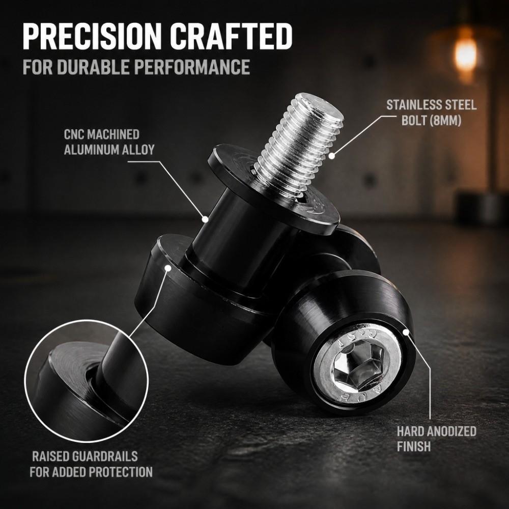 2pcs 8mm Thread Swingarm Bobbins Aluminium Alloy Swingarm Spools For Honda F2 F3 F4