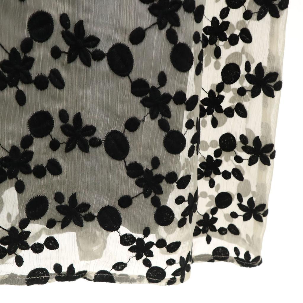 Unused CLANE Flower Pattern Five-quarter Sleeve Embroidery One Piece 1 Women Used