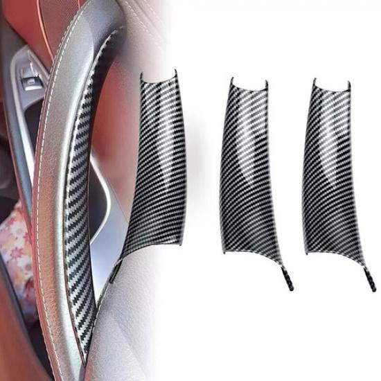 

3PCS For BMW X5 X6 E70 E71 Carbon Fiber Interior Door Handle Panel Trim Cover