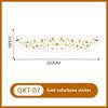 Waterproof Long Lasting Gold Foil Collarbone Temporary Tattoo Metallic Body Art Tattoo Sticker