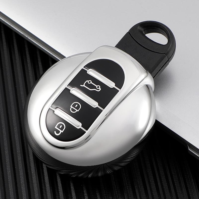 TPU Car Key Case Cover Remote Fob for BMW MINI COOPER JCW S ONE CLUBMAN F54 F55 F56 F57 F60 COUNTRYMAN Holder Shell Keychain