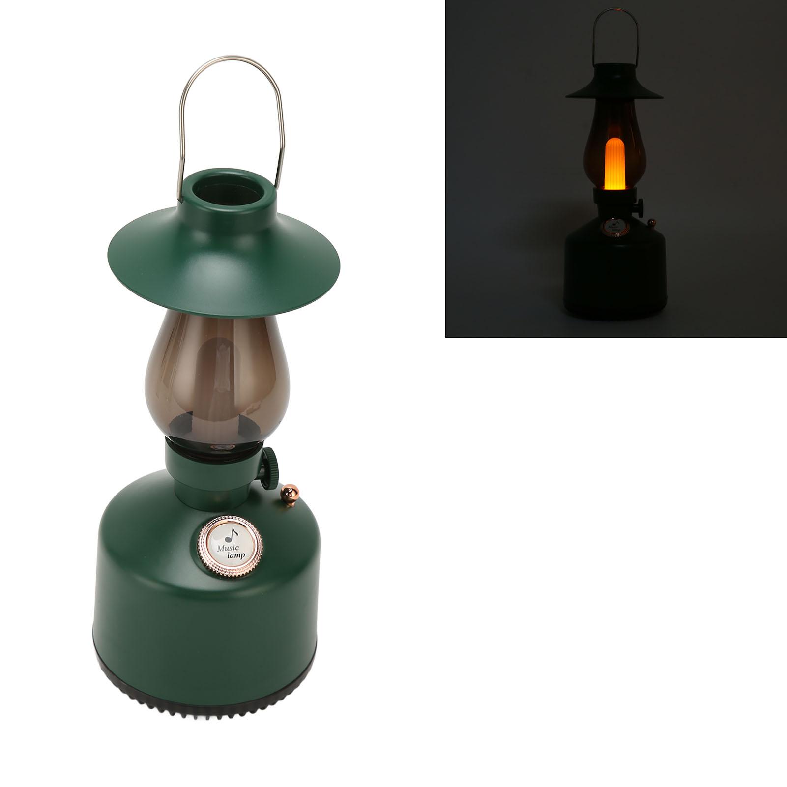 Speaker Lamp Retro Dimmable Candlelight Ambient Lighting Effect Bedside Lamp with Speaker for Home