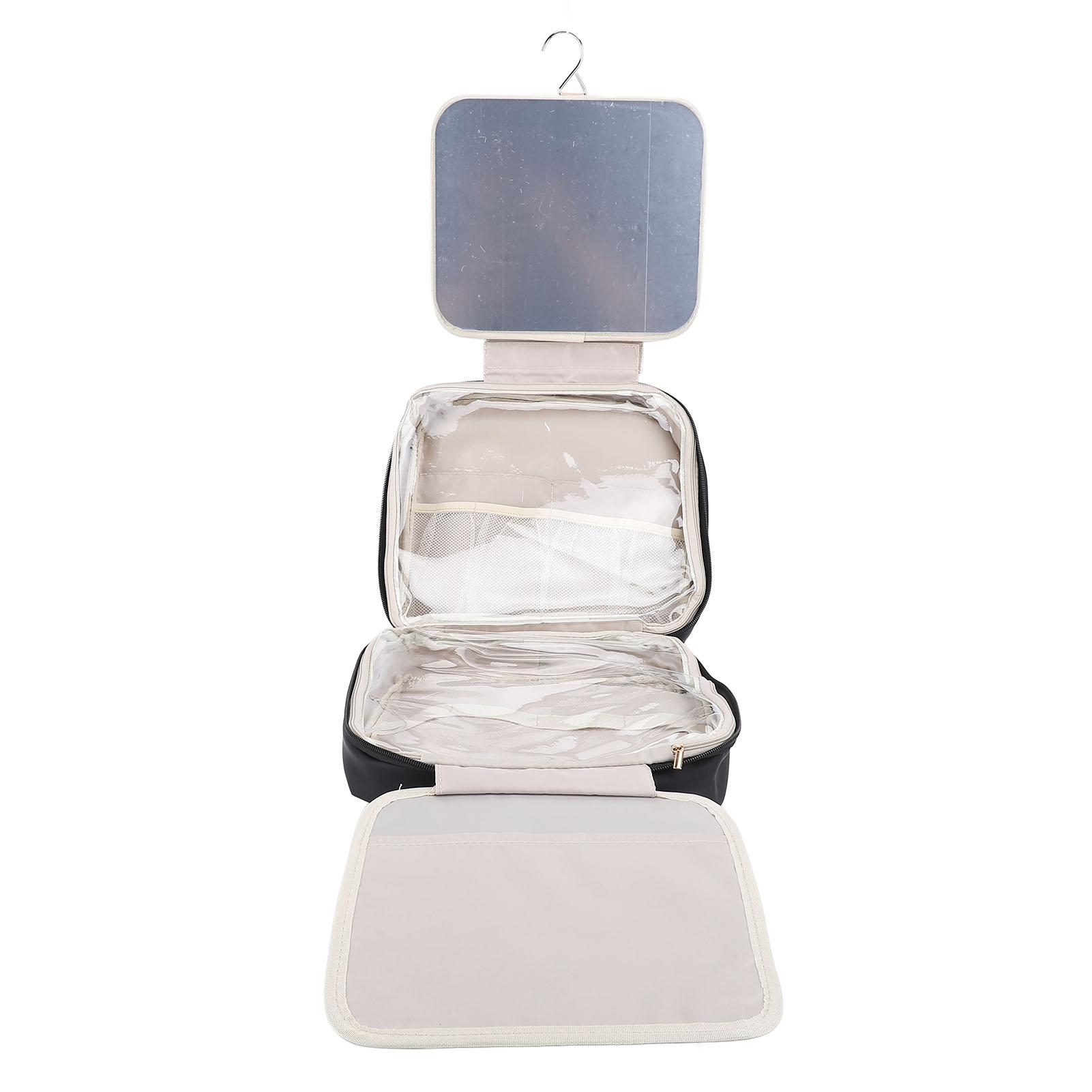 Подвесной крючок для туалетных принадлежностей, дорожный органайзер для косметики с зеркалом, портативный дорожный косметичка, поезд Ca Black