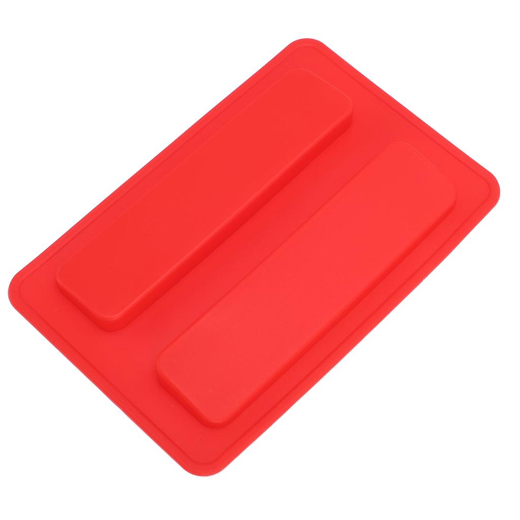 Silicone Toaster Cover 15.8x10.4x1.2cm Soft Flexible Reusable Bread Maker Lid for Home Red