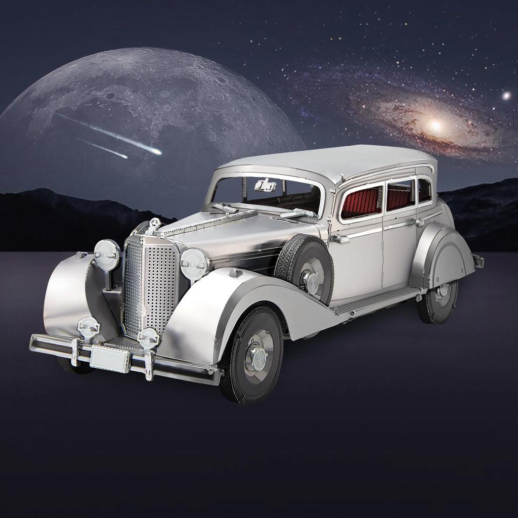 Piececool 3D Puzzle Metal Luxury Limousine 770K Bulletproof Car Metallic Nano Puzzle 3D Puzzle Assembly Required No Glue Required 5 Star Difficulty