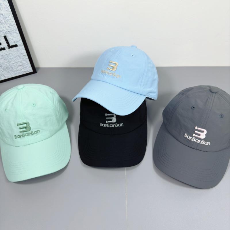 Embroidered Baseball Cap for Women New Korean Style Casual and Versatile Curved Brim Showing Small Soft Top Baseball Cap