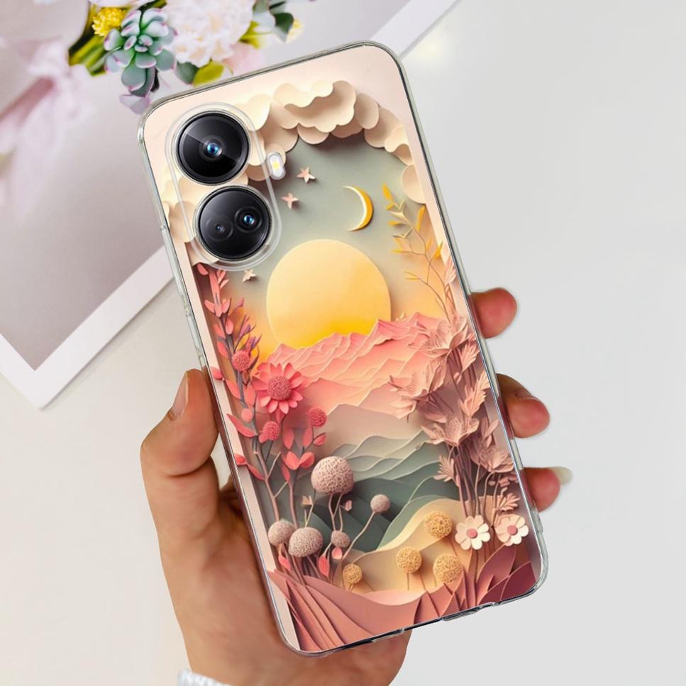 For Realme 10 Pro+ 6.7" RMX3687 Case Cute Cartoon Astronaut Cat Soft Silicon TPU Cover For Realme 10 Pro Plus Bumper Phone Case
