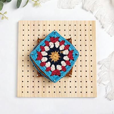 Holz Häkel-Blockierbrett Matte Geschenke mit Stiften für Häkeln Stricktaschen Beutel Hüte