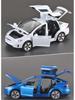 1:32 Tesla Model X Alloy Toy Car with Door Opening, Sound, and Light Features