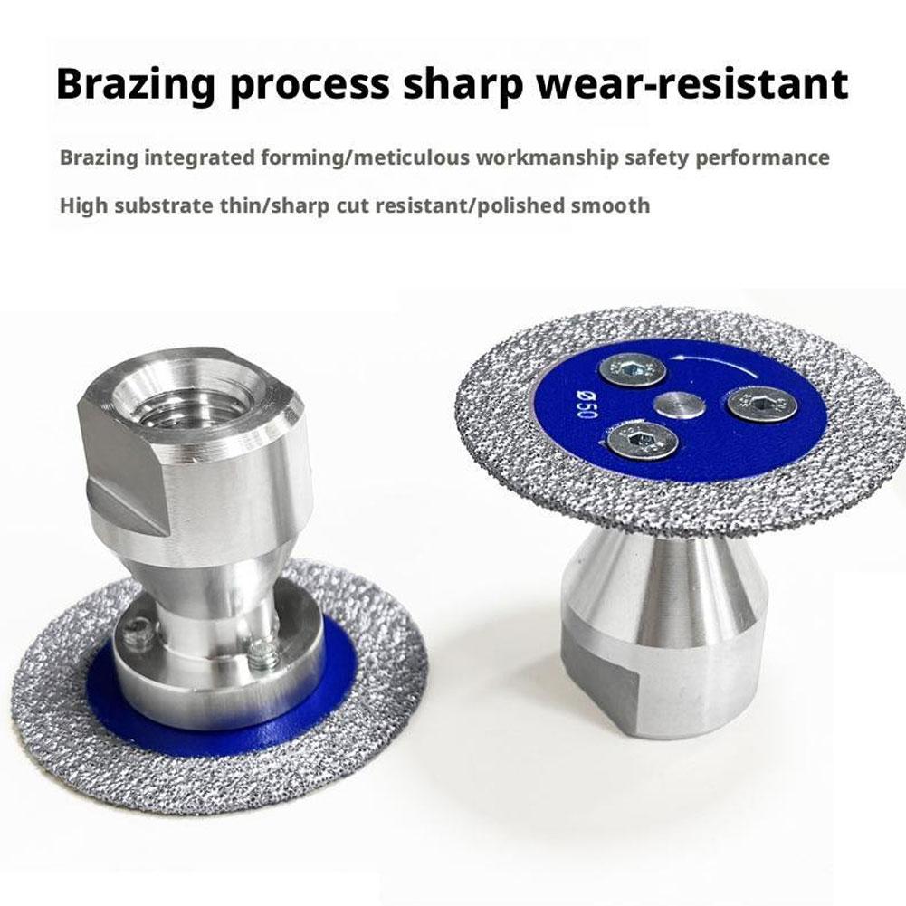 50mm M10 Thread Mini Diamond Saw Blade Stone Carving Disc for Granite Marble Concrete Sandstone Engraving Grinding Wheel