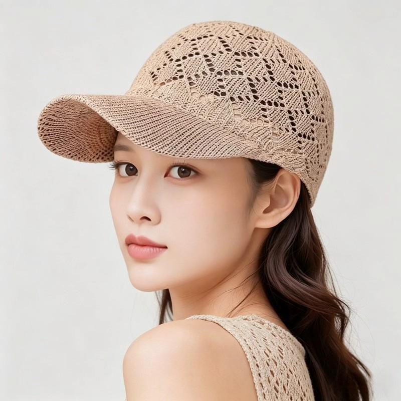 Women's Breathable Mesh Duckbill Cap - Spring/Summer Sun Protection Hat