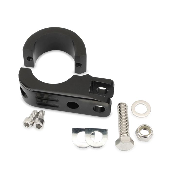 Support repose pieds pour pare cylindre 38mm compatible avec Harley Davidson HF6 noir