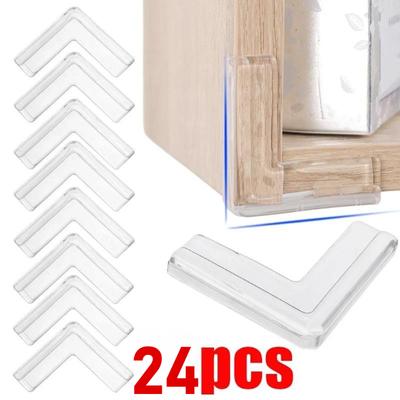 1/24 stücke Baby Sicherheit Anti Kollision Winkel Schutz Tisch Ecke Rand Schutz Abdeckung Transparent Fenster Rechten Winkel Crash Pads