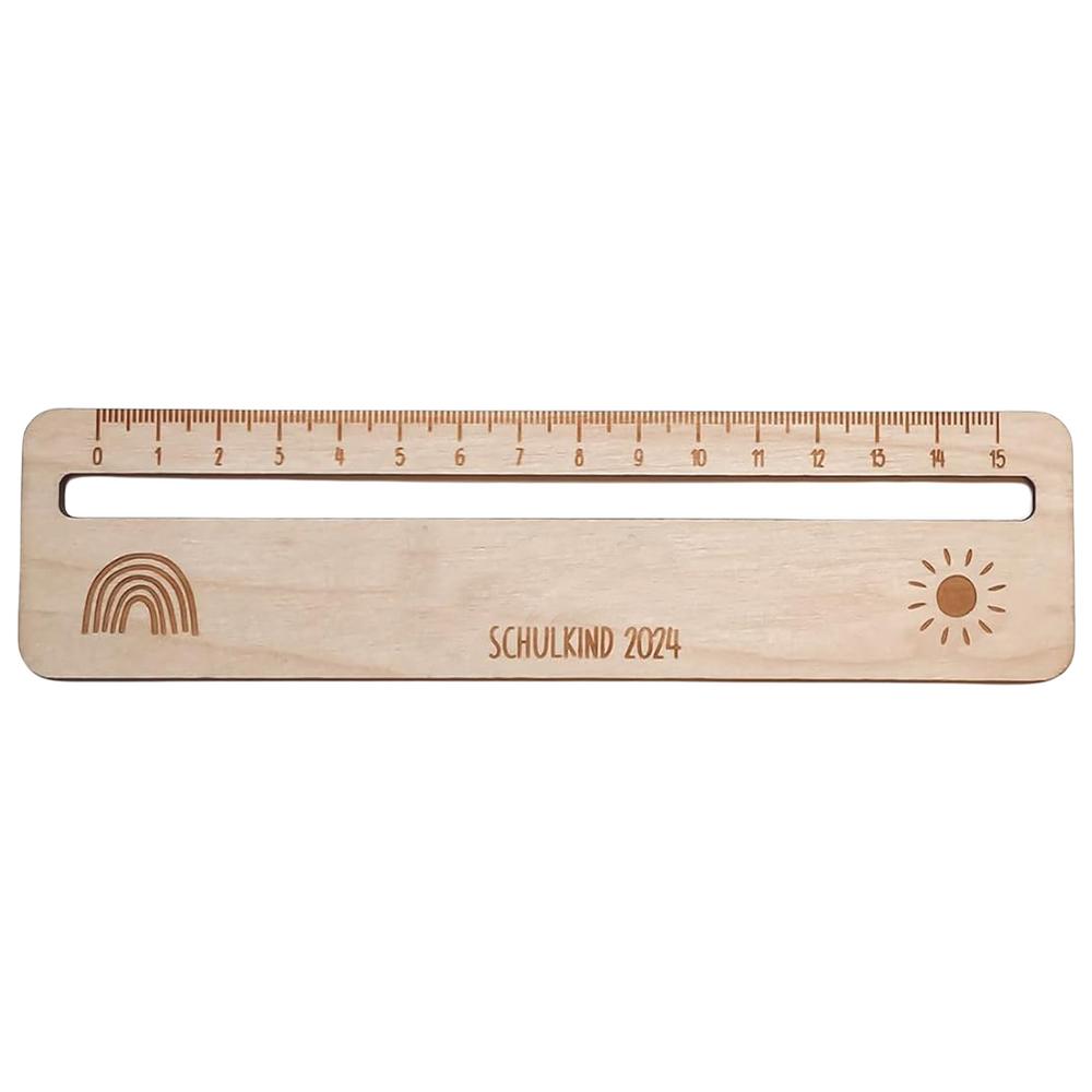 Measuring Ruler Guided Reading Strips Wooden Reading Tracking Rulers Text Guide for Children Students Teachers Accessories