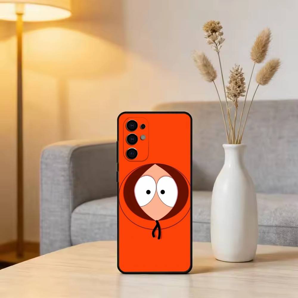 Animated Humor S-South Park Phone Case Black Silicone Soft For Samsung S25,S24,S21,S22,S23,S30,Ultra,S20,Plus,Fe,Lite