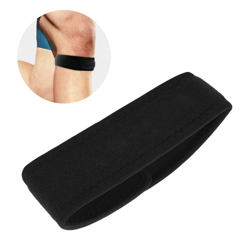 Patella Tendon Knee Strap Soreness Relief Compression Patella Stabilizer Knee Support Brace for Hiking Soccer Basketball Running Tendonitis Black