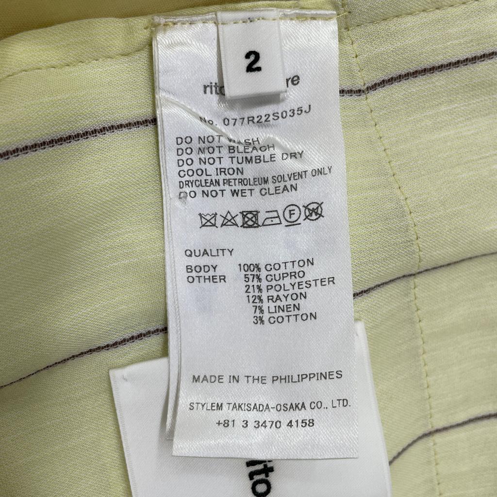 Rito Structure See-through Cotton Jacket Jacket 2 Light greenUsed