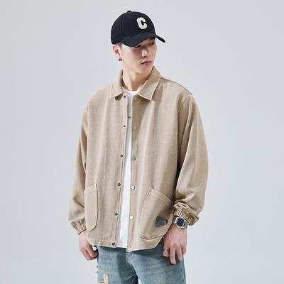 Suede Casual Jacket Men'S Loose Large Size Jacket American Clothes Men'S Retro Top Trendy Brand