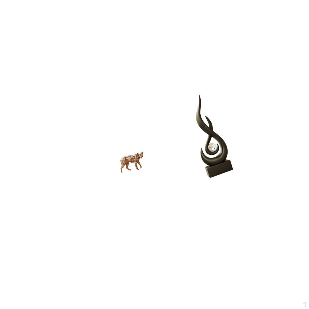 Brass Animal Figurine Antique Ornament Creative Gift for Cafe Shelf Study Room Car Garden Abstract