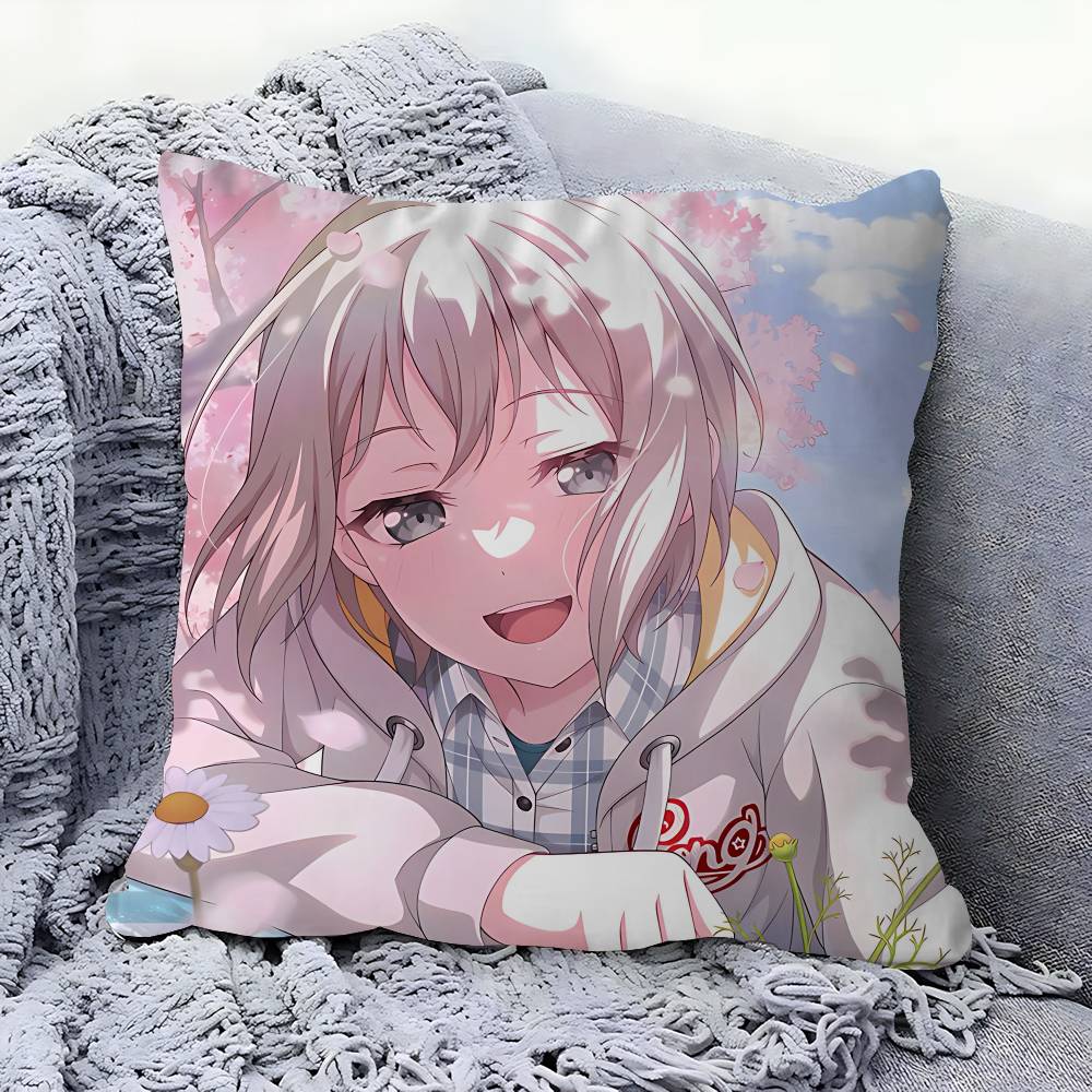 Аниме M-Moca Aoba Наволочка Декоративная подушка Диван Домашний декор Наволочка 12x12Inch