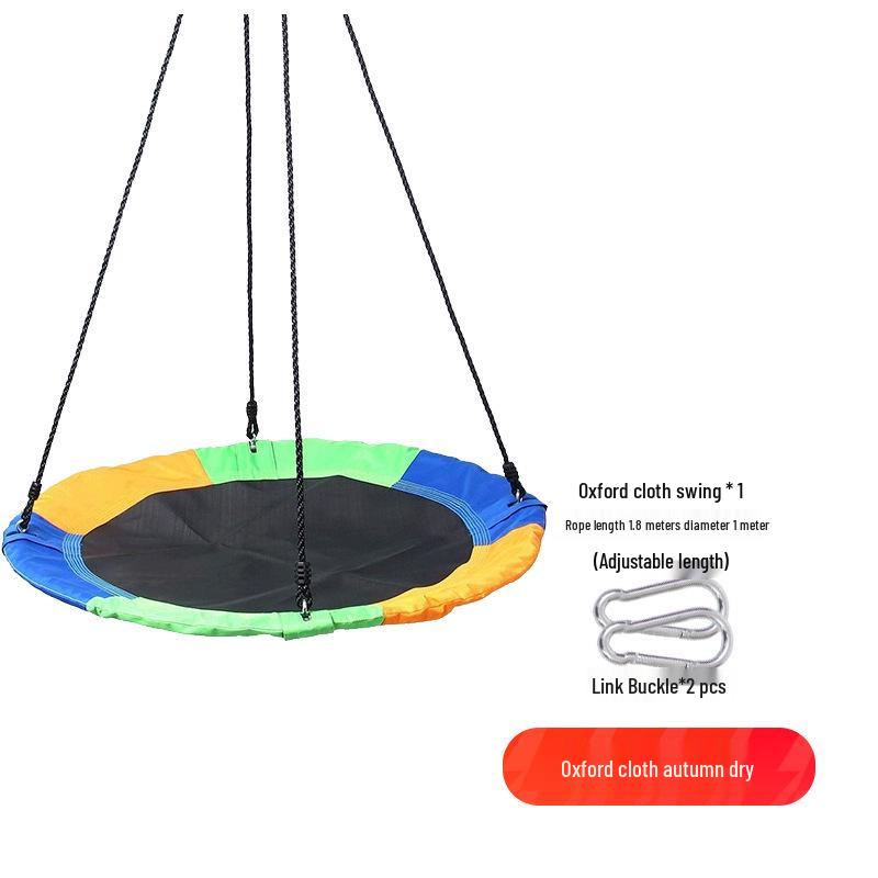 Children's Outdoor Sensory Integration Rope Ladder and Swing Set with Climbing Rings