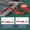 3 In 1 Phone Data Cable Multi Port Multiple Charging Wire Accessory For Mazda CX9 MX5 RX8 Axela Demio Atenza MS GJI GH BK MP