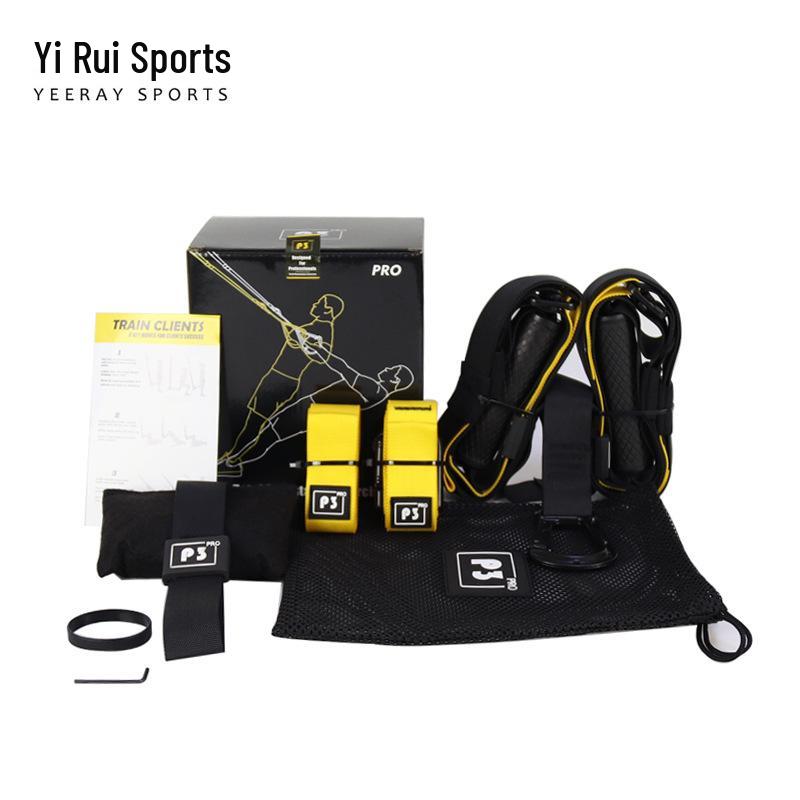 Multifunctional TRX Suspension Fitness Set with Resistance Bands and Ropes