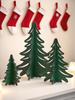 1pc Christmas Tabletop Decor Green Pine Trees Ornaments Bedroom Living Room Desktop Decorations for Home, Window Sill & Mantel