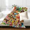 Crayon Shin Print Blanket - Soft & Comfortable, for Bedroom, Travel, Sofa, Home Decoration - Birthday Christmas Gift for Friend