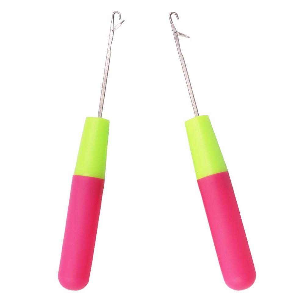5pcs/set Plastic Crochet Hook Needle Knitting Micro Hook Needle Dreadlock Crochet Needle  Twist Hair