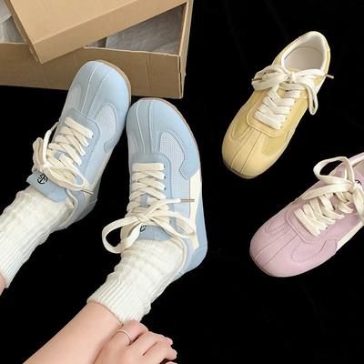 Lightweight Dopamine Retro Versatile Flat-bottomed German Training Shoes Women's 2025 New Spring and Autumn Lightweight Casual Sports Shoes