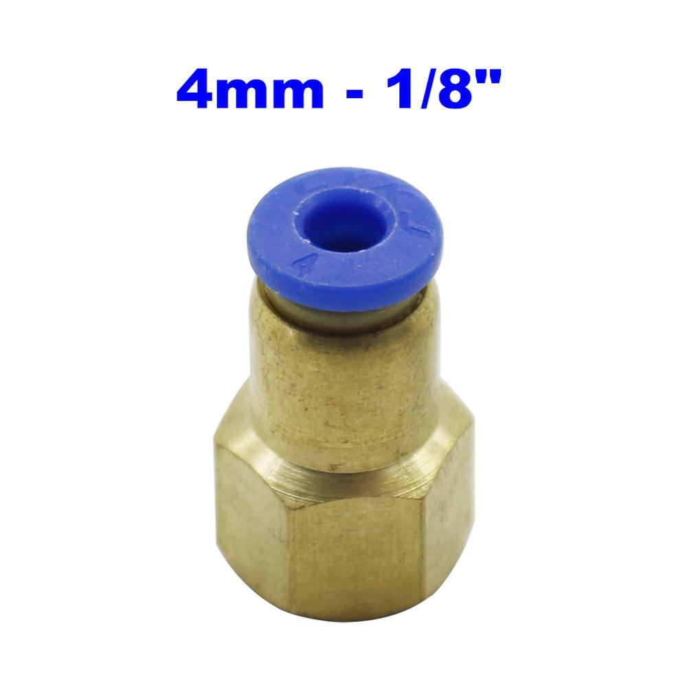 Air Pipe Fitting 10mm 12mm 8mm 6mm 4mm Hose Tube 1/8" 3/8" 1/2" 1/4" Female Thread Brass Pneumatic Straight Connector PCF type