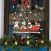 Christmas Snowmen Window Stickers Christmas Wall Sticker Kids Room Decals Merry Snowflakes Decorations Home New Year Stickers