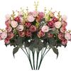 1/2PCS Artificial Flowers Little Rose Silk Flowers Plastic Flowers Plant Home Hotel Wedding Christmas Office Tables Decoration
