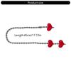Heart Bag Charms Acrylic Texture Long Chain Featuring Colorful Beads Perfect for Women Gifts Present Fashion Accessories