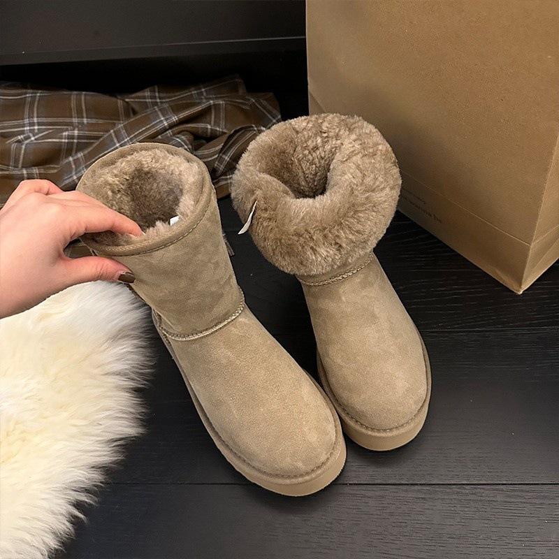 

Зимние сапоги женские толстые подошвы увеличивают высоту два износа средние сапоги нескользящие хлопковые туфли короткие сапоги прилив 40